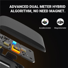 Bicycle Speed Sensor Dual Mode Bluetooth5.0 ANT+ IP67 Waterproof Real- Speed Measurement for Rouvy/Zwift/