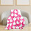 Halloween Ghost Throw Blanket Pink White Lightweight Cozy 3