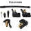 Tyre Valve Adapter Kit 16cm Quick Inflation Chuck 3