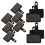 Bike Disc Brake Pads Black 6 Sets 5