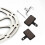 Bike Disc Brake Pads Black 6 Sets 6