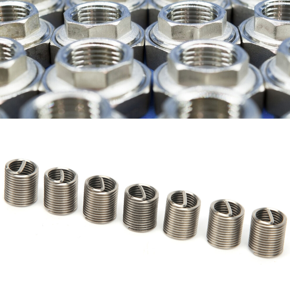 50 Pieces M8x1 Sus304 Thread Inserts & Reducing Nut Repair Tool 9461391585414