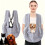 Rabbit Pet Backpack Thickened Winter Plush Carrier Bag for 6