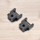 Scroll Saw Blade Clamp Holder Pin 2 Pcs Black Metal 8
