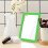 Makeup Cabinet Rectangular Handheld Mirror with Stand 2