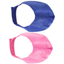 Breathable Nylon Cat Muzzle Cover Pink Blue for Grooming & Surgery L