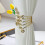 Gold Metal Curtain Tiebacks with Rhinestones Adjustable 5