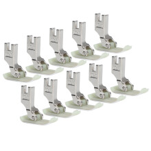 10Pcs Industrial Sewing Machine Presser Foot Stainless Steel & Plastic MT-18