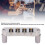 Gitarre Roller-Sattelbrücke Silber 4-Saiter Bass 4