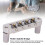 Gitarre Roller-Sattelbrücke Silber 4-Saiter Bass 5