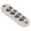 Gitarre Roller-Sattelbrücke Silber 4-Saiter Bass 13