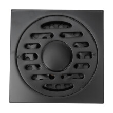 Insektenstopper Bodenablauf Schwarz 10x10cm