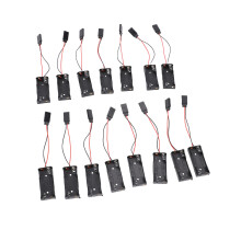 15 Stück 2xAAA Batteriehalter ABS dicker Draht für DIY-Projekte