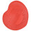 Durable Plastic Urinal Screen 19x17cm Splashproof Aromatic Red 5