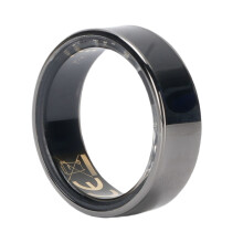Intelligenter Fitness-Ring mit Display, Gestensteuerung, wasserdicht, schwarz, Größe 12