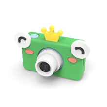 (blue background 02) Digital Toy Camera Cute Animal Camera Toy 4X Digital Zoom      Screen Childrens Camera for Kid  Birthday Gift