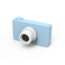 (blue) Digital Toy Camera Cute Animal Camera Toy 4X Digital Zoom      Screen Childrens Camera for Kid  Birthday Gift