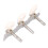 Chrome Guitar Tuning Pegs 3x3 3