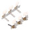 Chrome Guitar Tuning Pegs 3x3 16