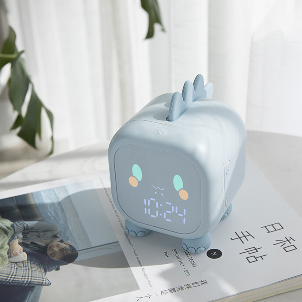 Kids Dinosaur Alarm Clock With Sleep 8.8X11.7cm, Usb Rechargeable Light