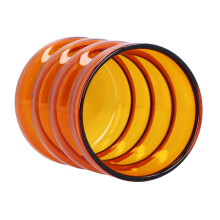 Bamboo Joint Design 300ml Borosilicate Glass Cup Heat-Resistant Brown
