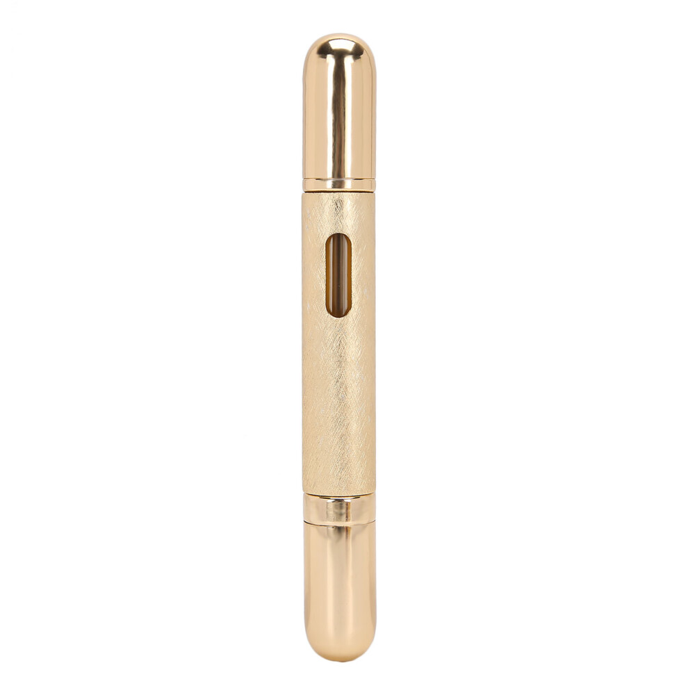 Gold 10Ml Round Glass Refillable Perfume Bottle Portable Empty
