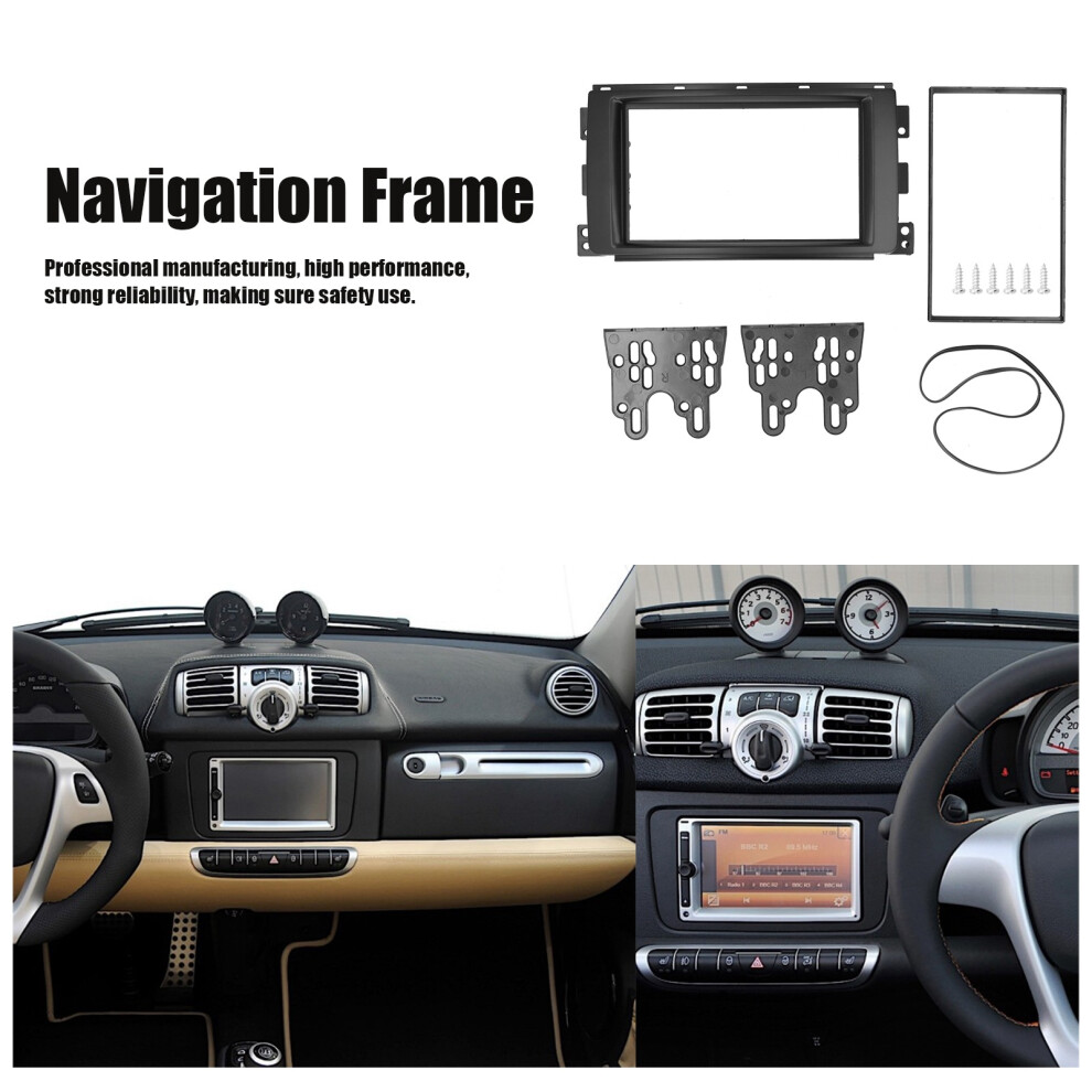 2Din Fascia Trim Refit Smart Fortwo 2007-2010 7790334185353