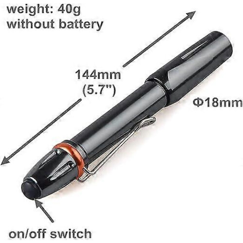 2Pcs UV flashlight UV flashlight pen light detector 395nm UV flashlight LED pen light 1