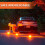 4-Pack Roadside Emergency LED Flashing Warning Flare Light Kit with Beacon Discs 4