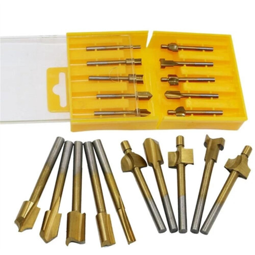 1/8 inch HSS coated woodworking router bits set 1