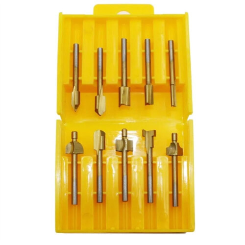1/8 inch HSS coated woodworking router bits set 2