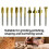 1/8 inch HSS coated woodworking router bits set 6