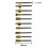 1/8 inch HSS coated woodworking router bits set 7