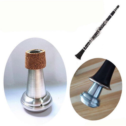 Clarinet Mute with Noise Reduction Easy Installation Compact Size Quiet Practice Accessory 1