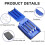 Blue Cigarette Roller, Cigarette Roller for Tobacco Maker, Manual Cigarette Roller, Three Barrel Cigarette Roller 3