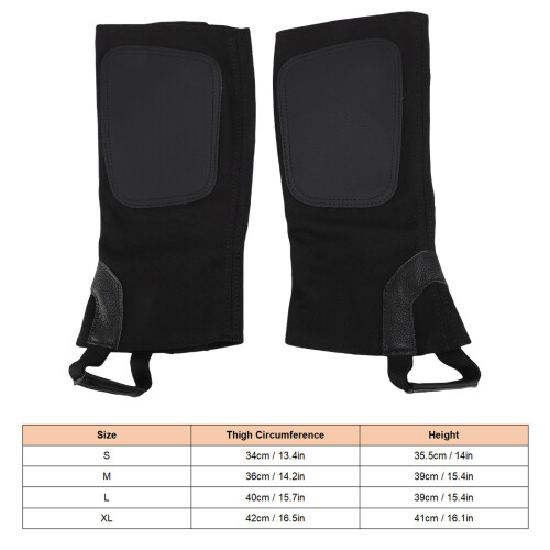 2 Stück Equestrian Half Chaps aus Rindleder + Canvas XL Pro 1