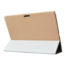 All-Inclusive Gold Flip Tablet Cover for Teclast M30, Anti-Drop Leather