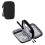 Multi-layer Digital Accessories Storage Bag with Zipper Mesh, Protective Compartments & Travel-Friendly Design – Black 2