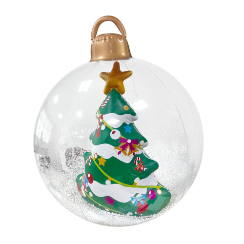 60cm PVC Inflatable Christmas Ball Decoration 1