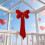Velvet Heart Bow Decor Red Soft with Satin Loop 1pc 3