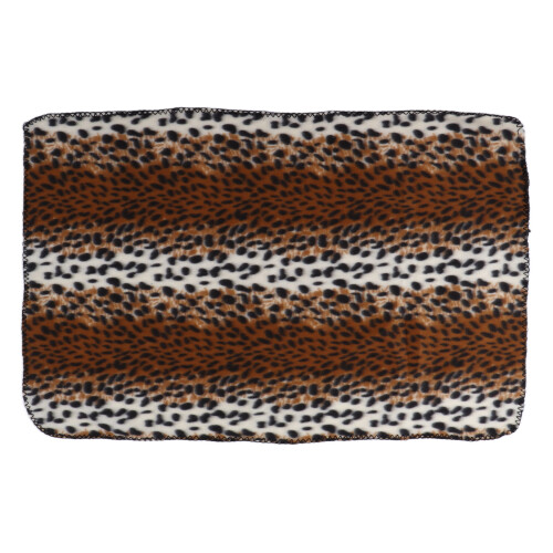 Pet Blanket Soft Plush for Dogs Cats Small Animals Leopard Pattern M Size 1