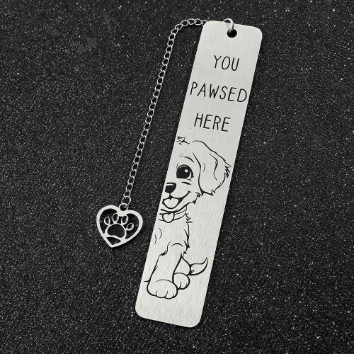 Σελιδοδείκτης ανάγνωσης για σκύλους Corgi & Bichon – Χαριτωμένος ανοξείδωτος χάλυβας 1