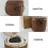 Antique Tea Box Light Brown 1 Set 7.1x5.9x5.9in 2