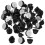 1 Box of Multipurpose Pin Back Replacement Flat Round Pin Compact Rubber Pin Backs 2
