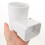 Rainwater Gutter Elbow Connector White 2 pcs 4