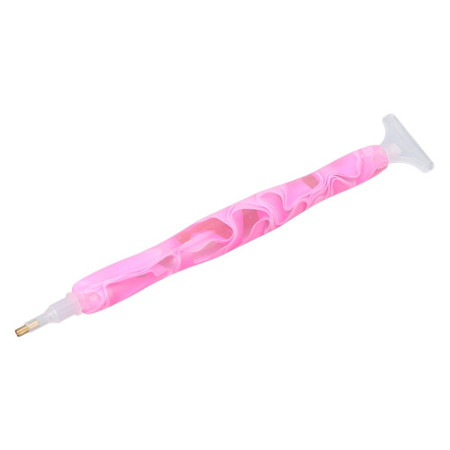 Rhinestone-Malstift mit 6 Ersatzspitzen, Pink, 12 cm 1