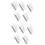 30pcs 433MHz Wireless Vibration Glass Break Detector, Adjustable Sensitivity, Compatible with Alarm Systems 2