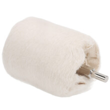 White Cloth Polishing Wheel for Drill, 60mm Cylindrical Grinding Tool
