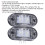 10-30V 2LED Seitenmarkierungsleuchte Weißer Blinker 7