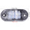 10-30V 2LED Seitenmarkierungsleuchte Weißer Blinker 12